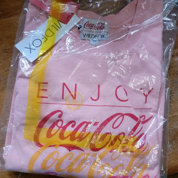 Wildfox • Enjoy The 90s Coca-Cola Graphic Sommers Sweatshirt Medium NWT - Picture 5 of 8